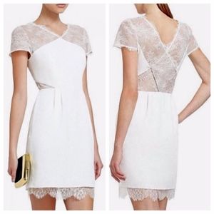 BCBG White Lace Nel Dress